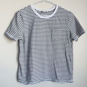 3/$10🍀 ZARA | Striped Pocket Tee